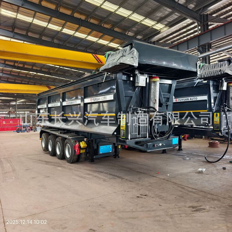 Cross-Border Dump Trucks with Rear Dumping and Hydraulic Rear Lift Buckets for Russia, Africa, and Central Asia