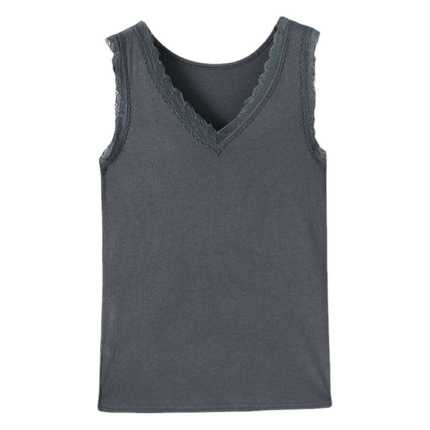 Камзол женская верхняя одежда 2021 летний модный модальный черный базовый топ без рукавов с V-образным вырезом больших размеров