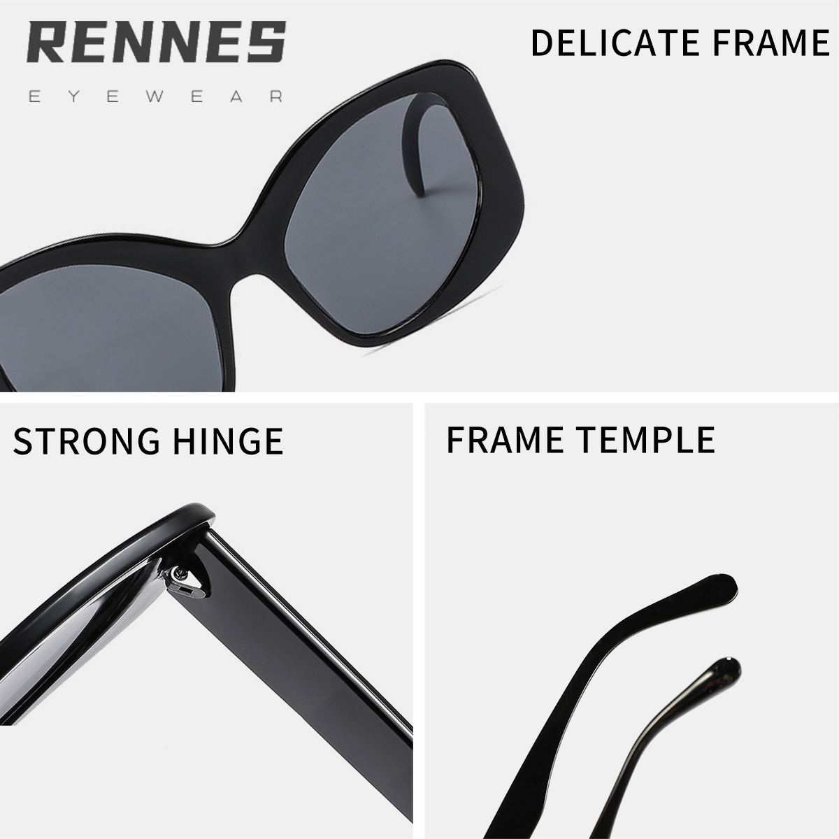Gafas de sol decorativas exageradas del sexo opuesto de gran tamaño para hombres y mujeres, gafas de sol de parasol europeas y americanas Y2K