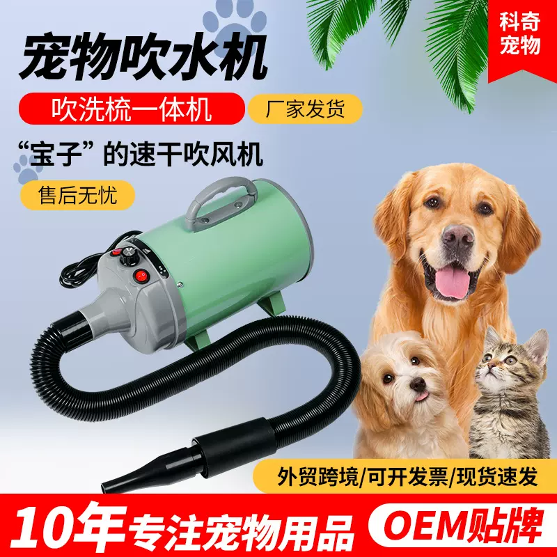 狗狗猫咪家用吹风机宠物厂家专供烘干机狗狗跨境大功率静音吹水机