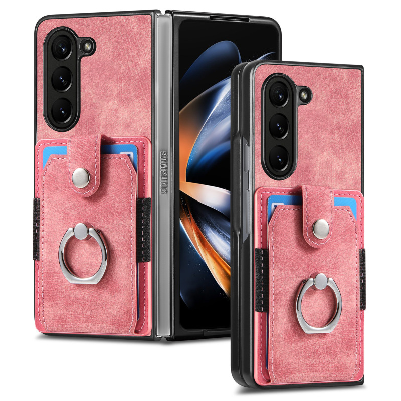 Samsung ZFold7 ハードウェアリングカードバッグ携帯電話ケースカードホルダーfold54 保護カバーに適しています|undefined