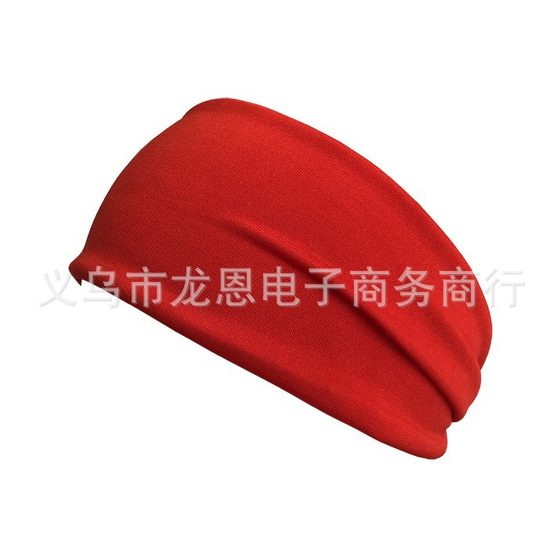 European and American Yoga Elastic Headband Sports Fitness Hair Band Candy Color Hair Band Elastic Non-slip Headband Solid Color Hair Band