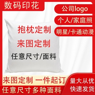 Cross-Border Pillowcases Customized with Pictures, Celebrity Photos, Corporate Logo Cartoon Animation Home Sofa Square Pillows