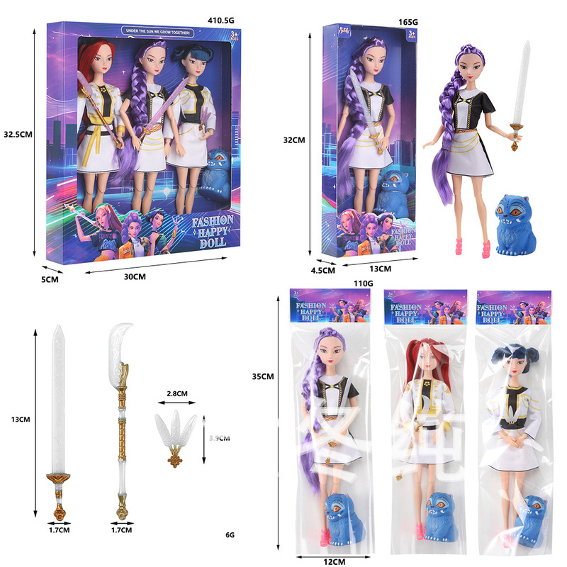 K-Pop Vinyl Doll Lumizoy Mila Action Figure Children's Toy Hunter Girl Group Protagonist