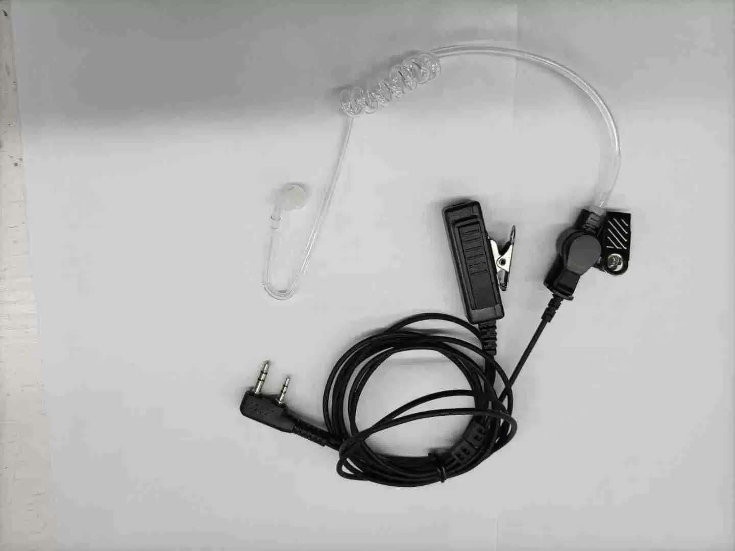 K-head 2Pin домофон прозрачная гарнитура с воздуховодом модернизированная стальная сетка длинный зажим Большой PTT гарнитура с защитой от спиц