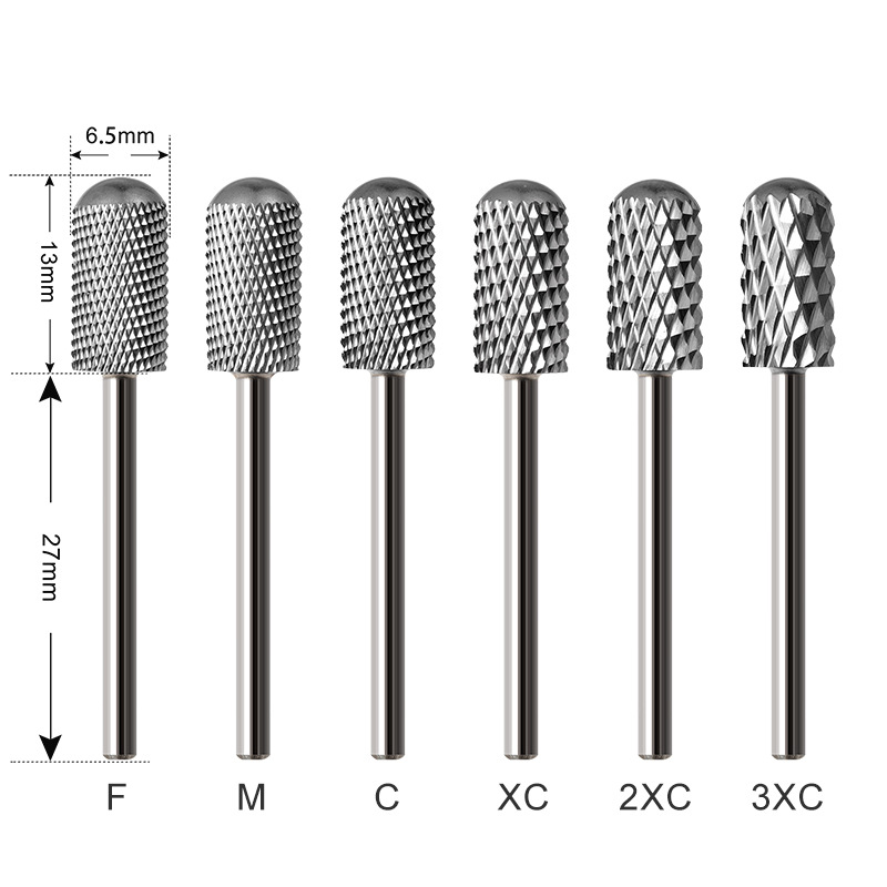 Uña transfronteriza dorada uñas pulidoras aleación de acero de tungsteno uñas pulidas brocas herramientas de uñas pulidas brocas de descarga