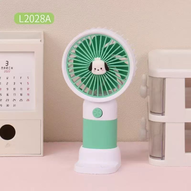 夏の新型ミニ手持ち小型ファンUSB充電女子静音携帯電話スタンドデスクトップファン|undefined