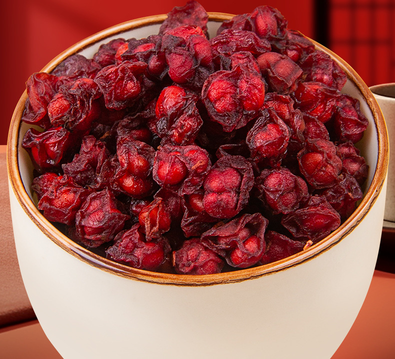 Dried Schisandra Berry Wu Wei Zi 500g Changbai Mountain Herbal Fruit for Tea and Wine Soaking overview