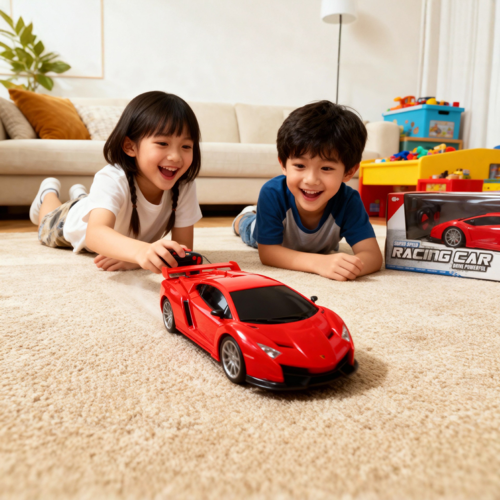 Simulación de coche deportivo de control remoto juguetes para niños coche eléctrico regalo de carga de deriva modelo 1: 20