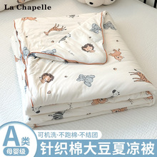 A类儿童夏凉被空调被纯棉可机洗夏季天宝宝婴儿单人小薄被子1