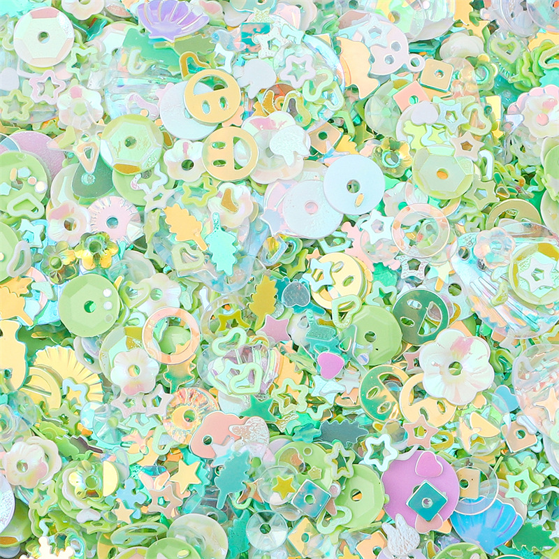 Color plateado lentejuelas nido pieza flash DIY material decorativo ropa Ropa Accesorios hecho en casa pendientes materiales accesorios image 15