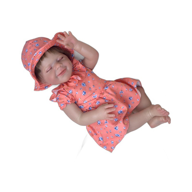 Muñeca caja de regalo para dormir muñeca cruda para dormir muñeca cruzada de princesa pesada juguetes para niños muñecas para cambiar de ropa de niña tela