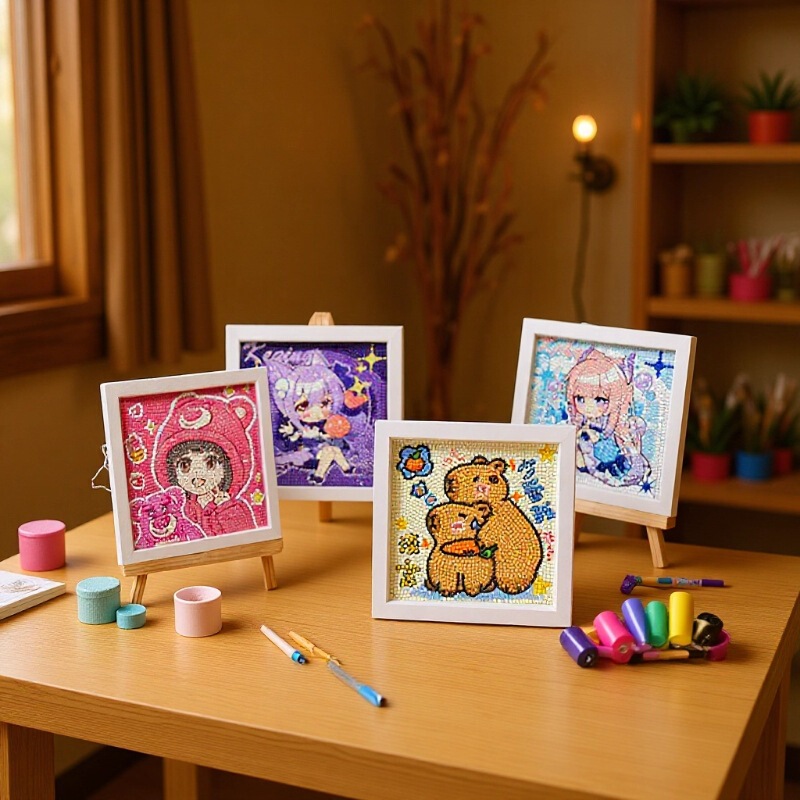 17*17 Cross-Border Masonry Painting Handmade DIY with Photo Frame Kidsren's Diamond Painting Cartoon Educational Diamond Sticker Decorative Painting 17*17 Cross-Border Masonry Painting Handmade DIY with Photo Frame Kidsren's Diamond Painting Cartoon Educational Diamond Sticker Decorative Painting