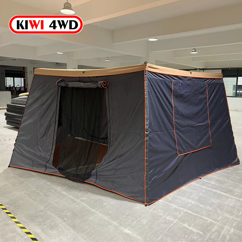 Camping Tent with Lights, Aluminum Alloy Shell, Outdoor Camping Side Tent, Car Side Canopy