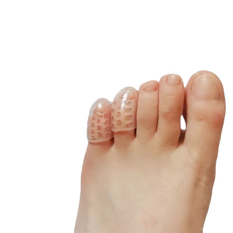 Breathable silicone transparent waterproof protective case for toes