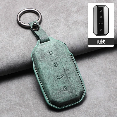 L6 A7 E8 M9 Genuine Leather – Car key bag - k-ring-green