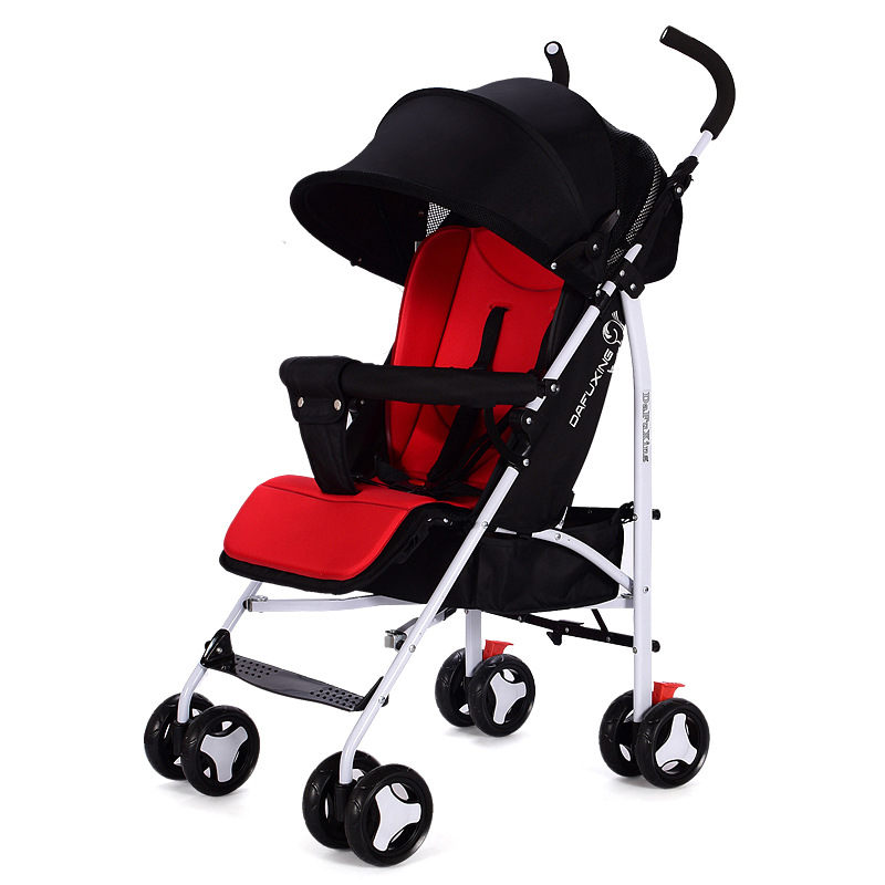 Cochecito para bebé, tipo paraguas, se puede sentar y acostar, plegable, ultraligero, cochecito para niños BB, andador para bebé, cubrepiés cálidos al por mayor