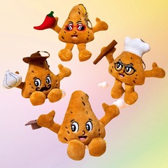 跨境新品 cava plushies卡瓦餐厅挂件可爱吉祥物毛绒公仔挂件玩具