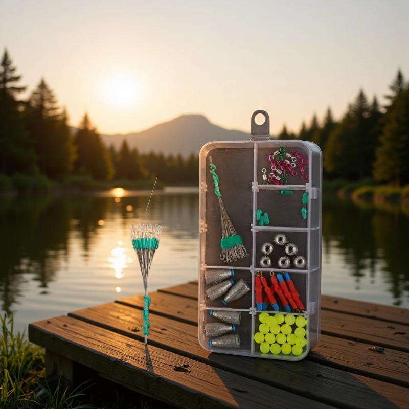 Automatic Bottom-Finding Fishing Line Set for Rock Fishing, Floating Line Set for Long-Distance Casting, Space Beans, Eye-Catching Beans Set, Fishing Line Set for Rock Fishing