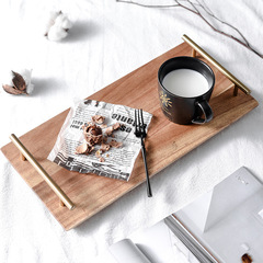 Lychee Sea Wooden Storage Tray Factory Direct Sales Sushi Jewelry Fruit Pizza Steak Wooden Tray Hotel Plates