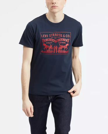 2025欧米ファッションクロスボーダー夏新作トレンドLevi「s高品質男女同モデルtシャツプリント|undefined