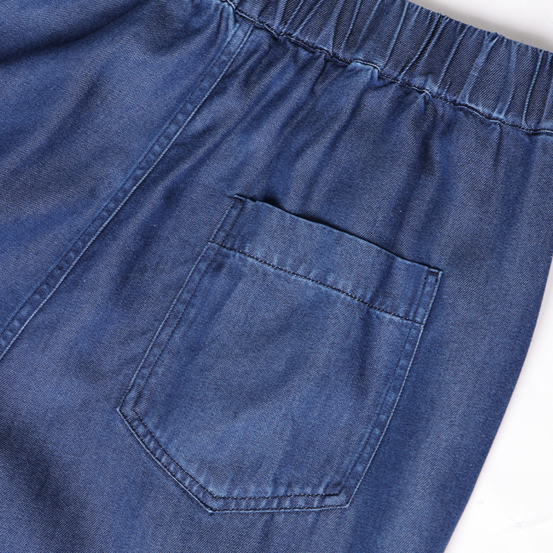 汉麻莱赛尔裤九分直筒裤休闲裤夏季宽松SL50487|undefined