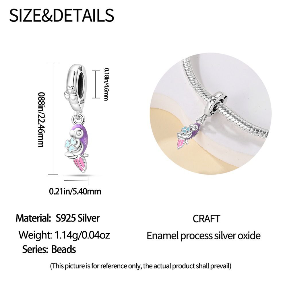 1 Piece 925 Sterling Silver Leaves Dragonfly Butterfly Pendant display picture 15