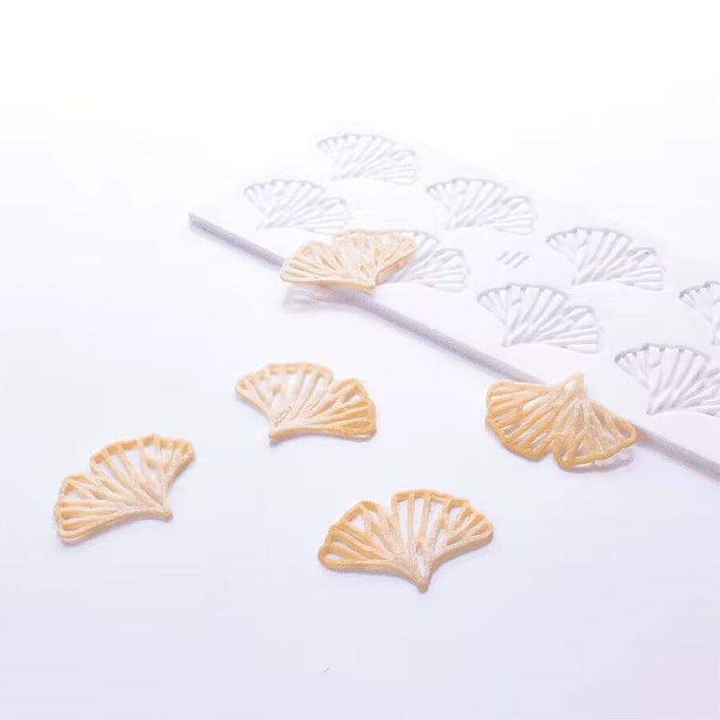 艺高 Ginkgo листовая мастика кружевная подкладка рыболовная сеть шоколад силиконовая форма лепестков настроение блюда западная еда хрустящая ткань шлифовальное оборудование