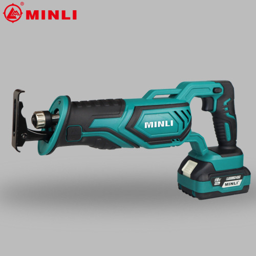 Minli Factory Direct Lithium Battery Reversible Saw Electric Rip Saw Multi-Function Outdoor Handheld Cutting Saw