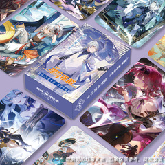 Laser Small Card Set of 55 for Honkai: Star Rail, Fu Xuan Card, Fuuka White Dew Flash Card, Game Merchandise, Self-Printed Small Cards