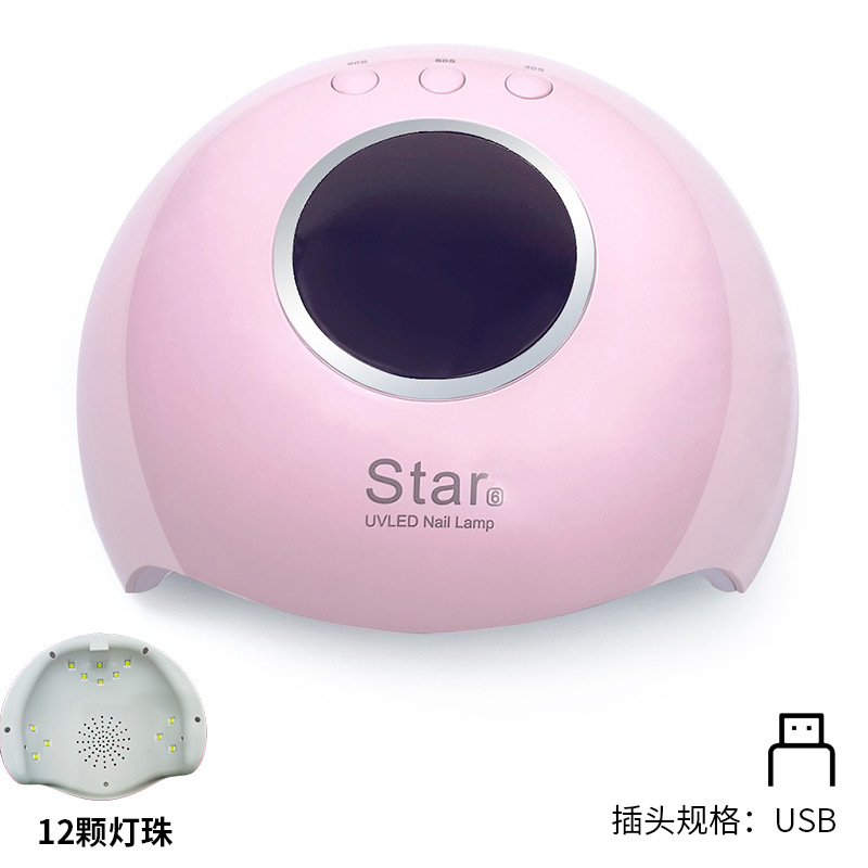 AliExpress Lámpara de uñas Tienda de uñas Gel de esmalte de uñas Lámpara para hornear de uñas indolora Pantalla LCD Lámpara de fototerapia inteligente uv al por mayor