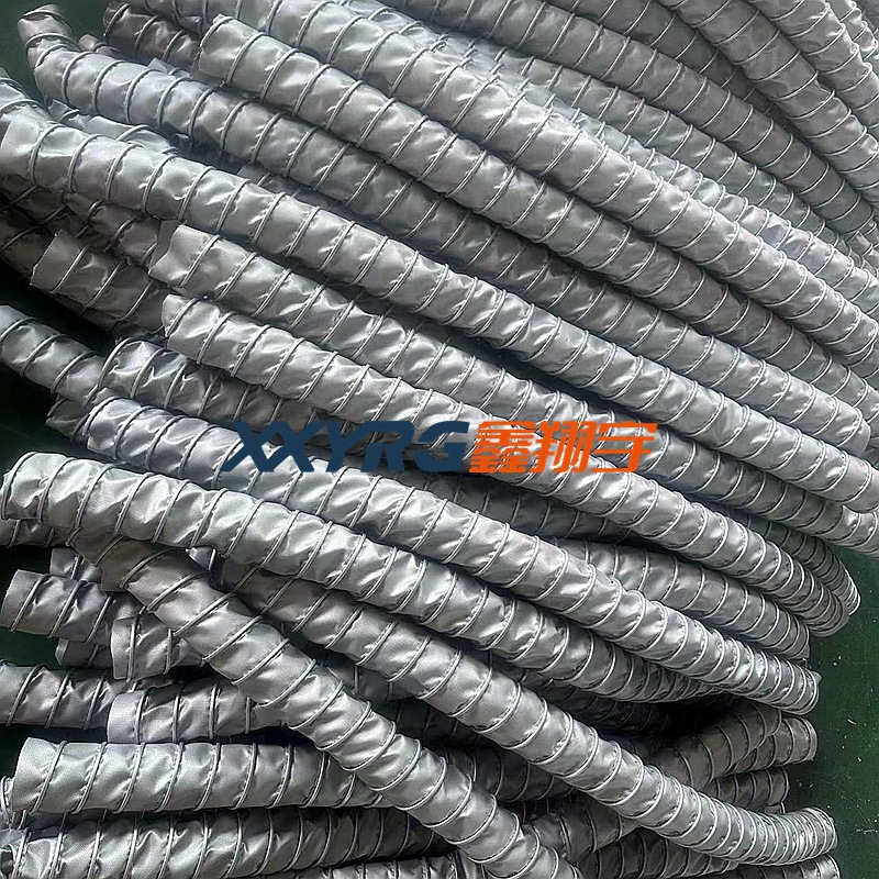 鑫翔宇0408耐高温阻燃伸缩通风软管,防火高温风管,柔性软风管80