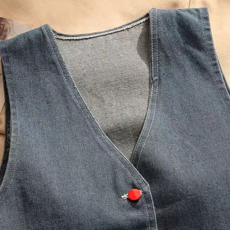 Short denim summer thin sexy vest sleevless