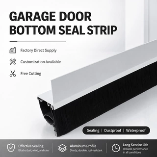 Aluminum Base Rolling Door Rubber Brush Weather Seal密封