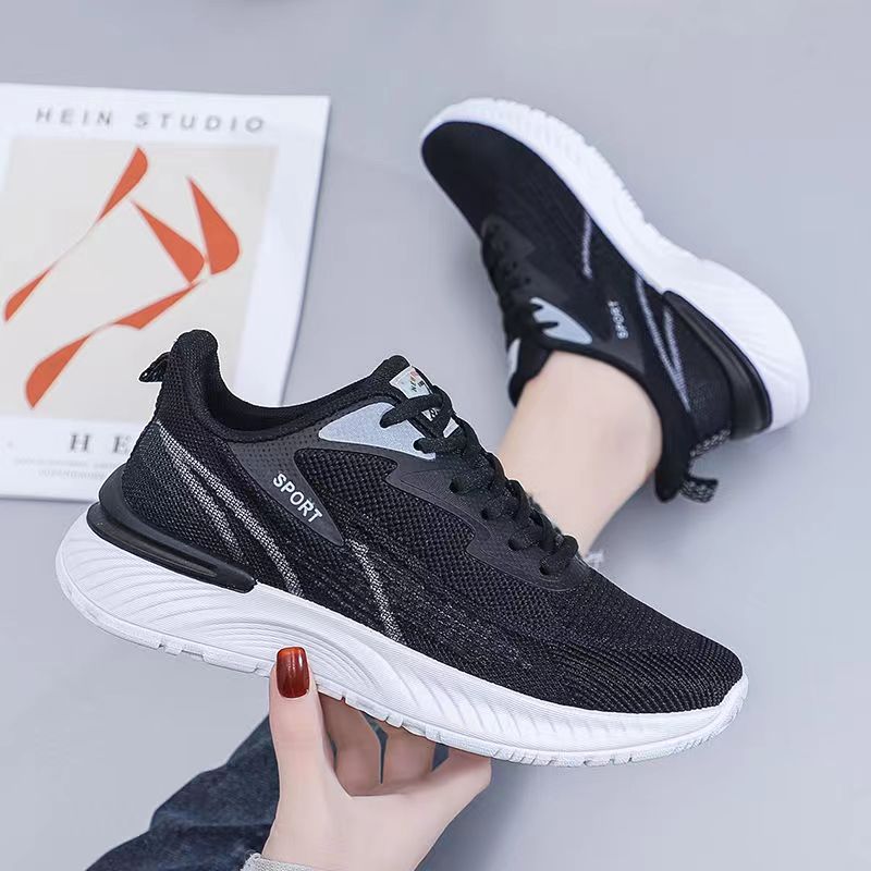 Zapatos deportivos de mujer 2023 nuevos zapatos de red de otoño respirables zapatos casuales blancos casuales zapatos casuales zapatos para correr