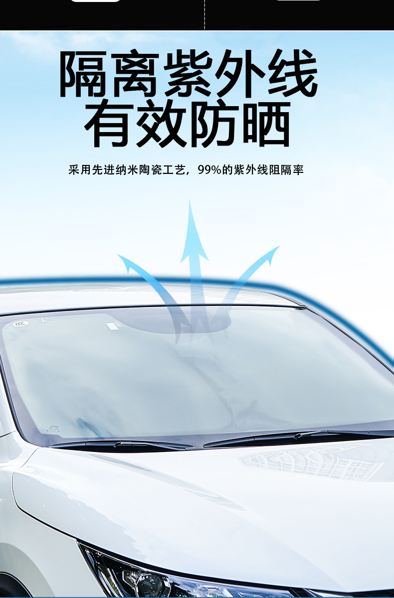 Xuanyi high-definition car film for front windshield, heat-insulating film, UV protection, sun protection, car film exclusively for beauty shops