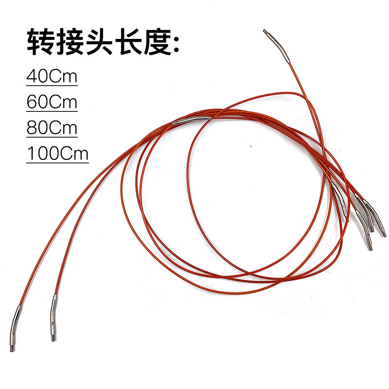 Herramienta de tejido Aguja de anillo de alúmina roja mate Desmontaje Aguja de anillo Cambio de cuerda Aguja de suéter Un conjunto de 13 paquetes de PU