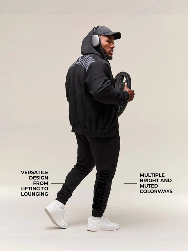 GYMSHARK男士运动裤慢跑者健身房肌肉健美休闲裤棉质印花长裤|undefined