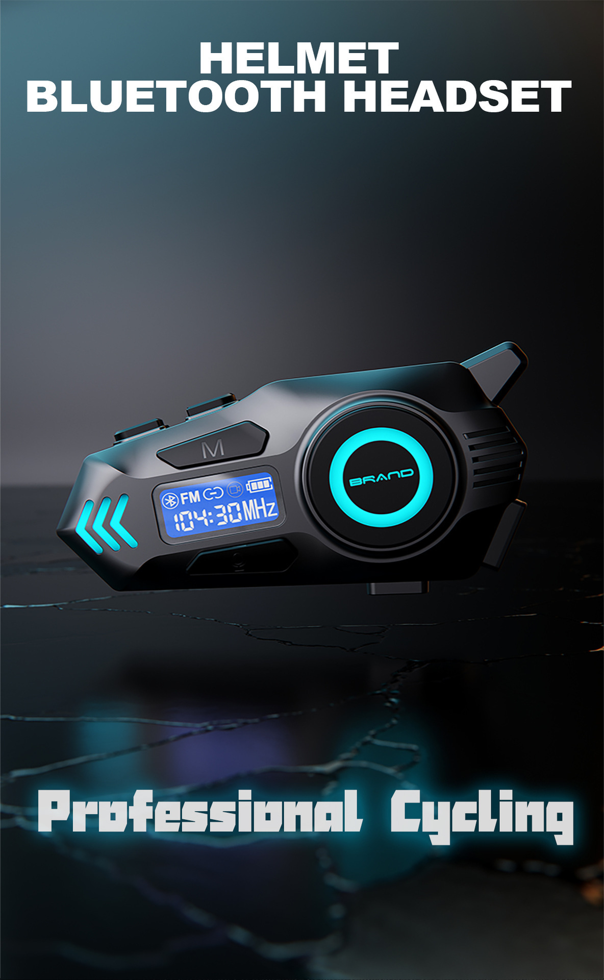 Cross-Border Helmet Bluetooth Headset K09 Real-Time Intercom 40mm Speaker Binaural Stereo Long Battery Life Low Latency