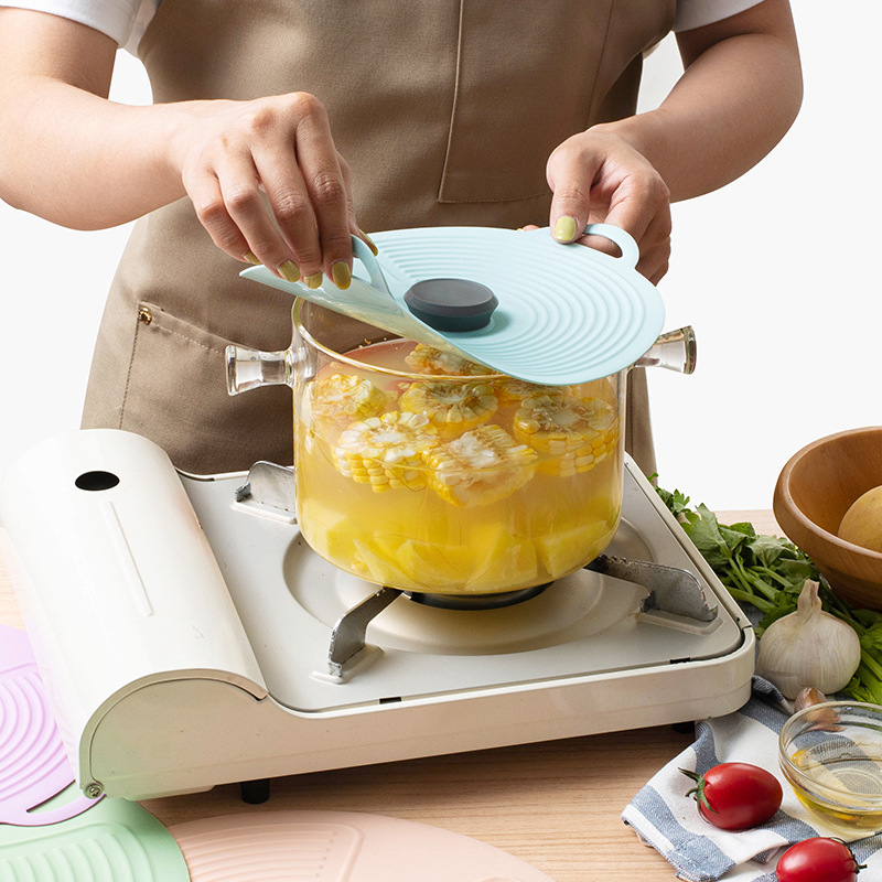 Silicone Pot Lid Refrigerator Preservation Cover Household Kitchen Utensils Silicone Cover Dust Pan Cover Bowl Cover Tableware Lid