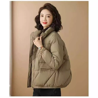 2024新款羽绒棉服女短款宽松显瘦休闲立领棉袄轻薄款外套棉衣