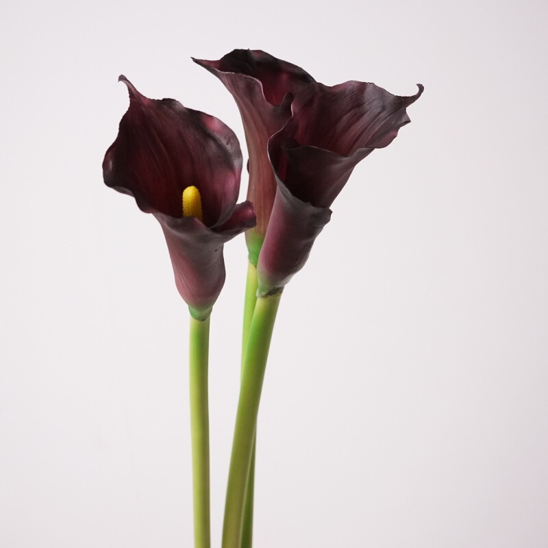 High-Quality Trumpet Calla Lily, Calla Lily Fake Flower, Artistic Design Floral Arrangement Decoration Single Support Material