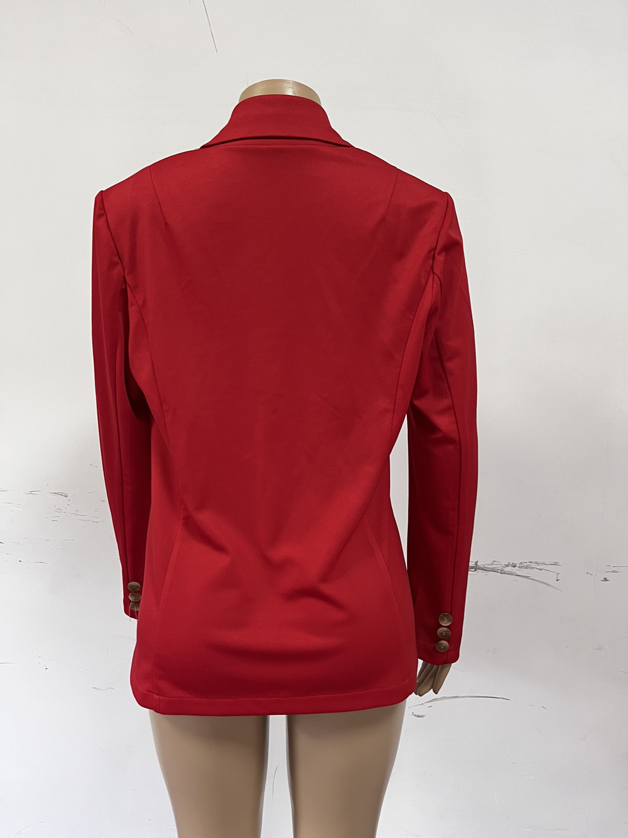 350g Weight Blazer Outerwear Type Long Sleeve Sleeve Length Single Breasted Placket Type Spandex, Polyester Fabric Type Blazer Tops Type Business, Cocktail Party Occasion Turndown Neckline Slim Fit Type Solid Color Pattern Spring, Autumn Season Women's Gender Elegant, Streetwear Style Women's Blazer Long Sleeve Blazers Elegant Streetwear Solid Color 1