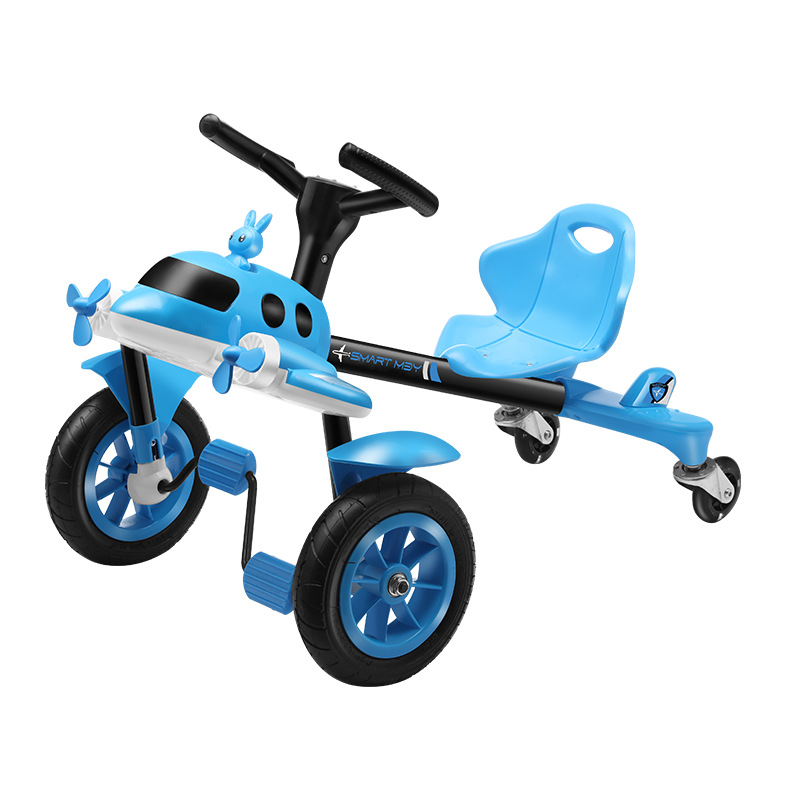 Coche de deriva para niños, avión pequeño, bicicleta de cuatro ruedas, triciclo, kart, carro de juguete, cochecito para niños