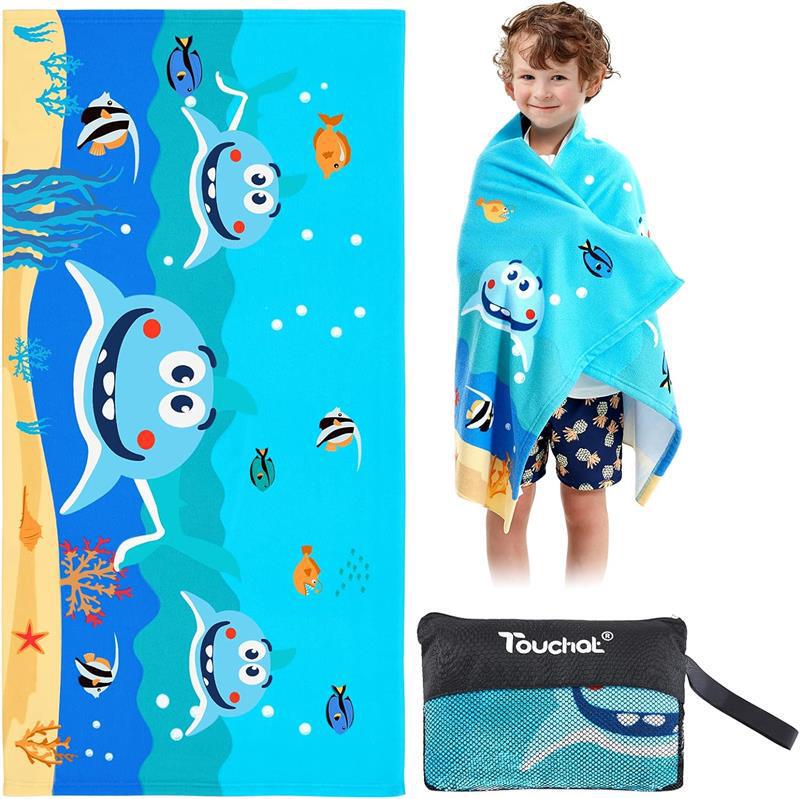 Hot selling quick drying beach towel no sand cute shark no sand absorbent bath towel microfiber cartoon beach towel Hot selling quick drying beach towel no sand cute shark no sand absorbent bath towel microfiber cartoon beach towel