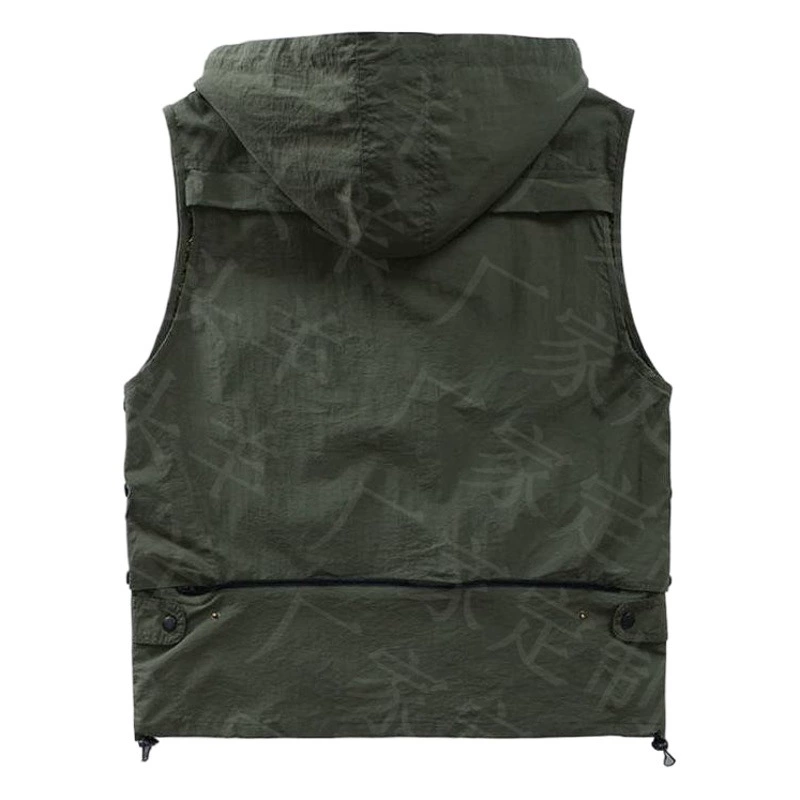 Производители поставляют быстросохнущую жилетку taslon из дышащей ткани для рыбалки с несколькими карманами на открытом воздухе на весну и осень-лето