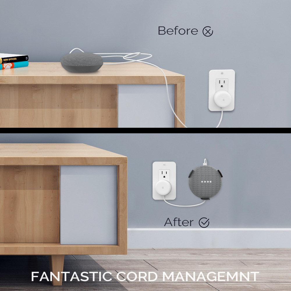 Aplicable a Google Home Mini/Echo Dot tres generaciones cuatro generaciones montado en la Pared Soporte de altavoz inteligente