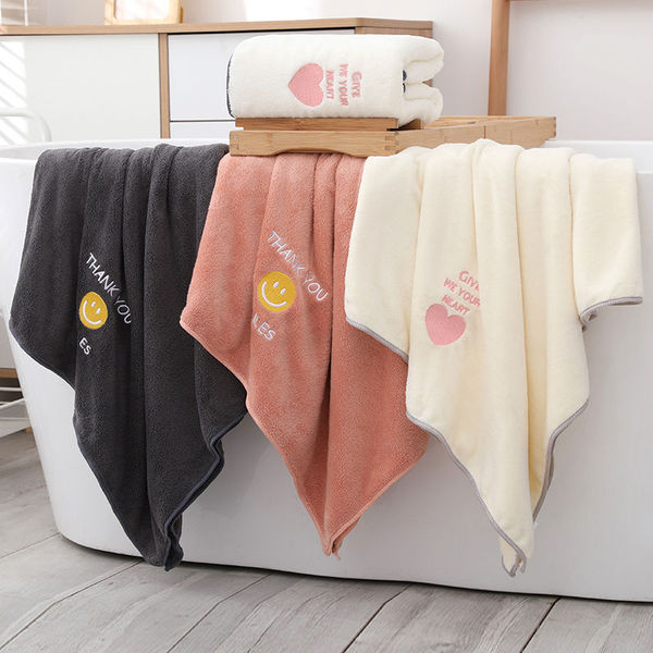 soft beach coral children's bath towel for men and women
