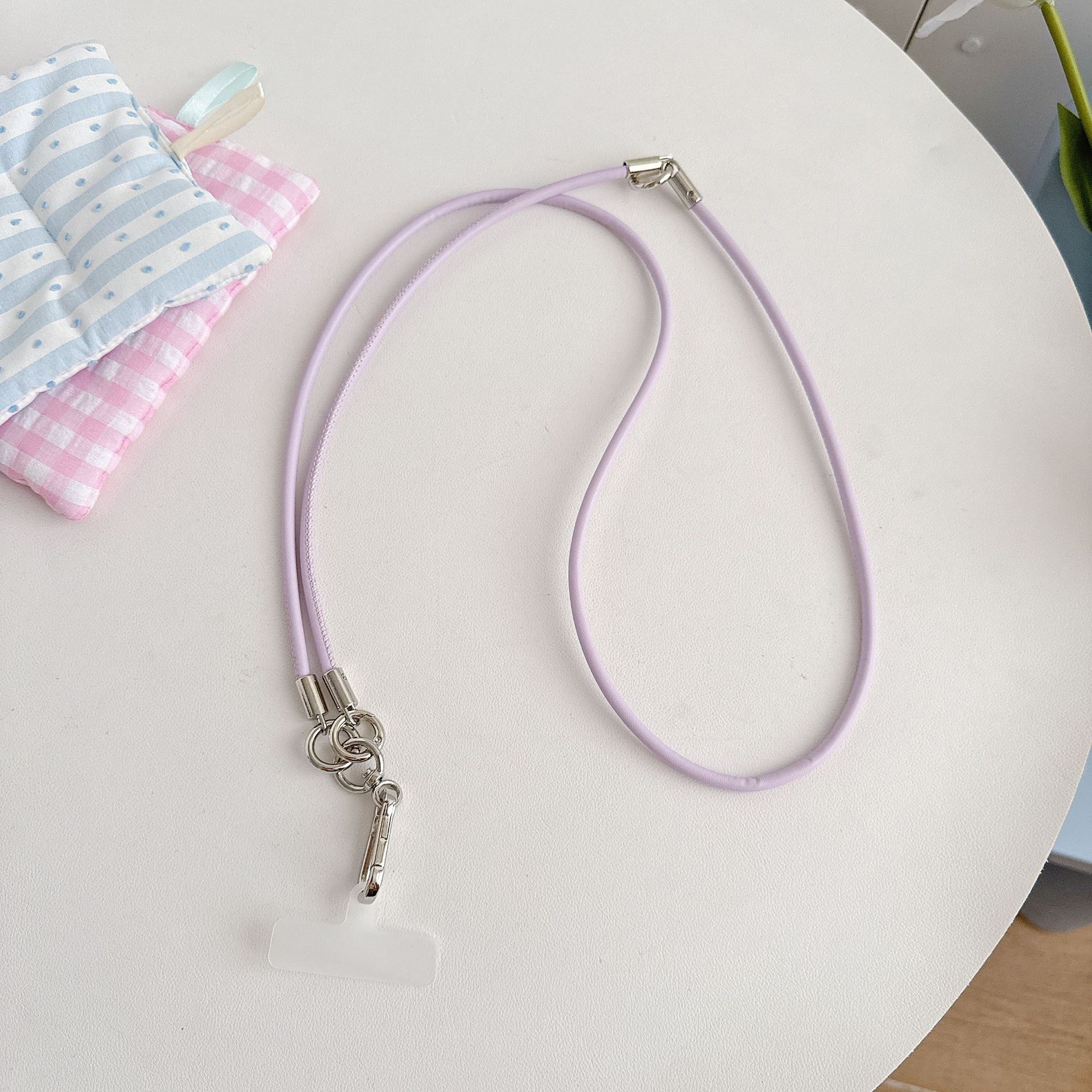 Cordón de teléfono móvil de alta gama hecho a mano boutique Cordón de cuero ins Cadena larga y corta Cordón de teléfono móvil de moda Cordón de mensajero largo y corto