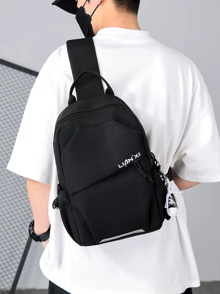 Cross-border Factory Direct Crossbody Adjustable Chest Bag Men's and Women's Simple Shoulder Bag Japanese Style All-match Shoulder Bag